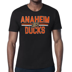 Anaheim Ducks Starter Mesh Look Team Name T-Shirt Black