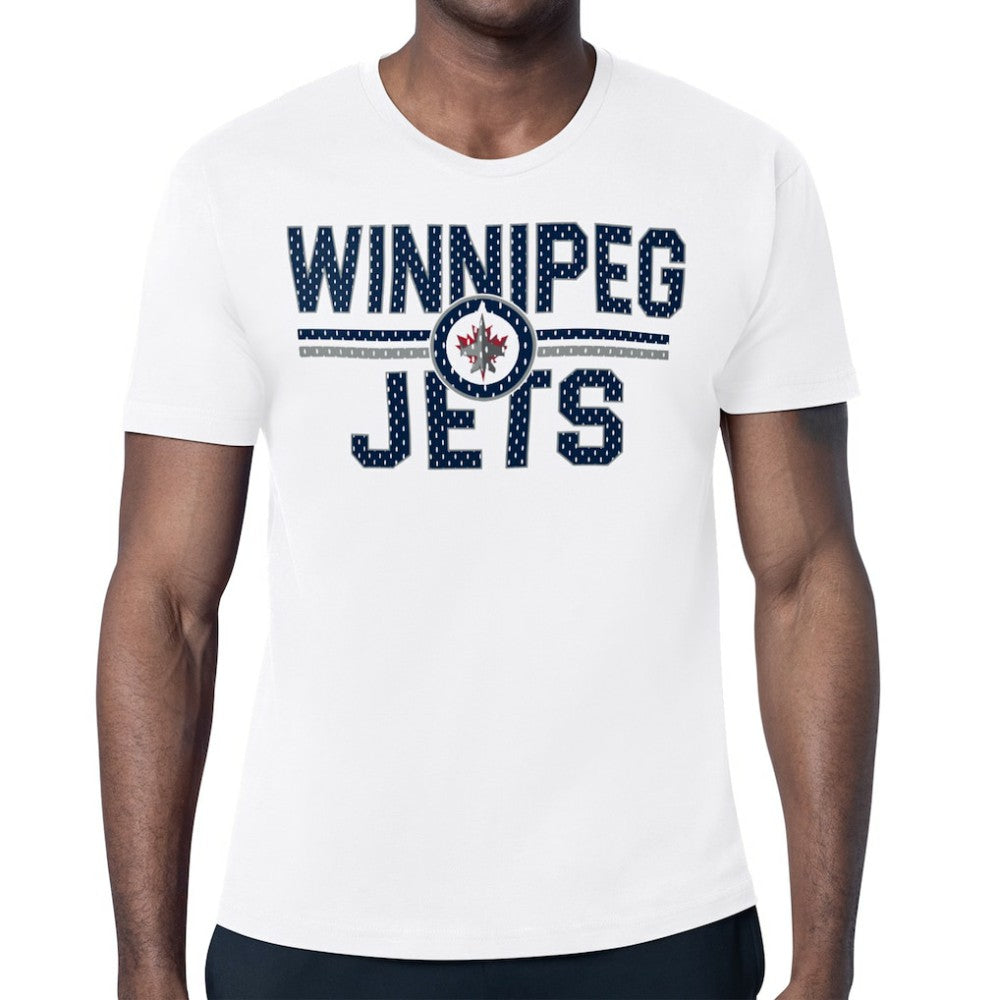 Winnipeg Jets Starter Mesh Look Team Name T-Shirt White