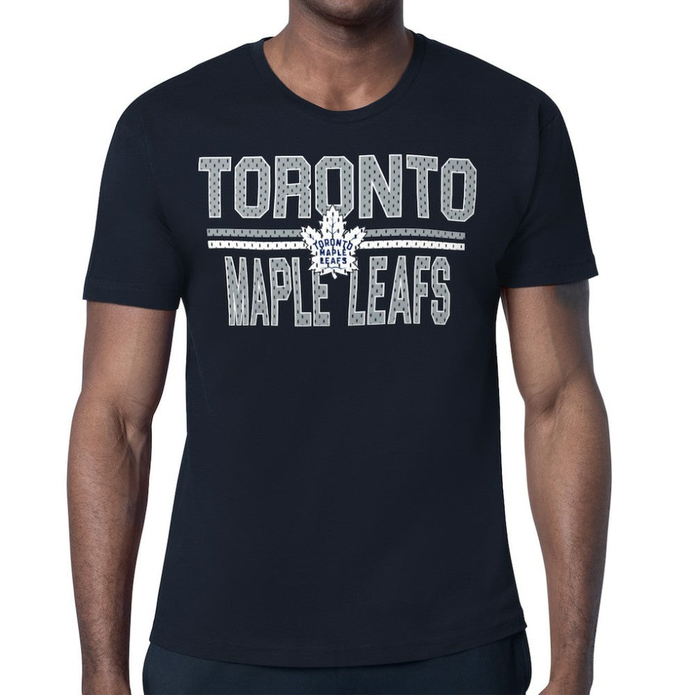 Toronto Maple Leafs Starter Mesh Look Team Name T-Shirt Navy
