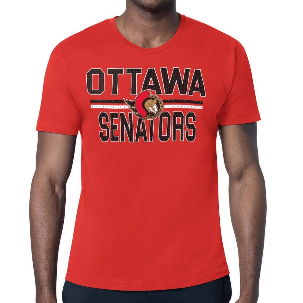 Ottawa Senators Starter Mesh Look Team Name T-Shirt Red