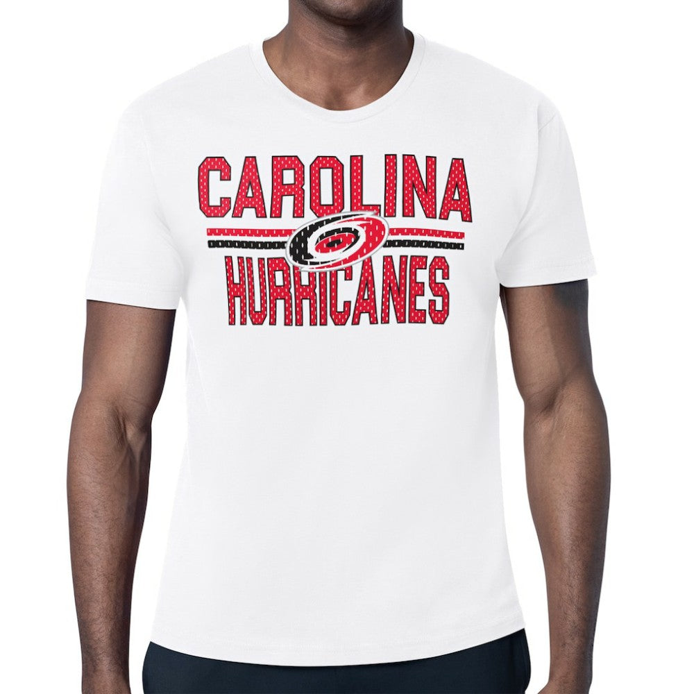 Carolina Hurricanes Starter Mesh Look Team Name T-Shirt White
