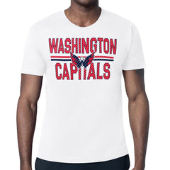 Washington Capitals Starter Mesh Look Team Name T-Shirt White