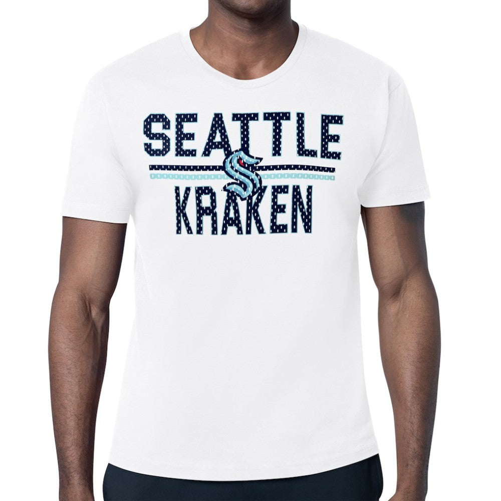 Seattle Kraken Starter Mesh Look Team Name T-Shirt White
