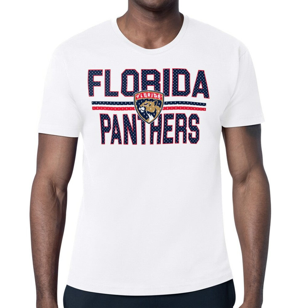 Florida Panthers Starter Team Wordmark & Logo T-Shirt White