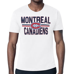 Montreal Canadiens Starter Mesh Look Team Name T-Shirt White