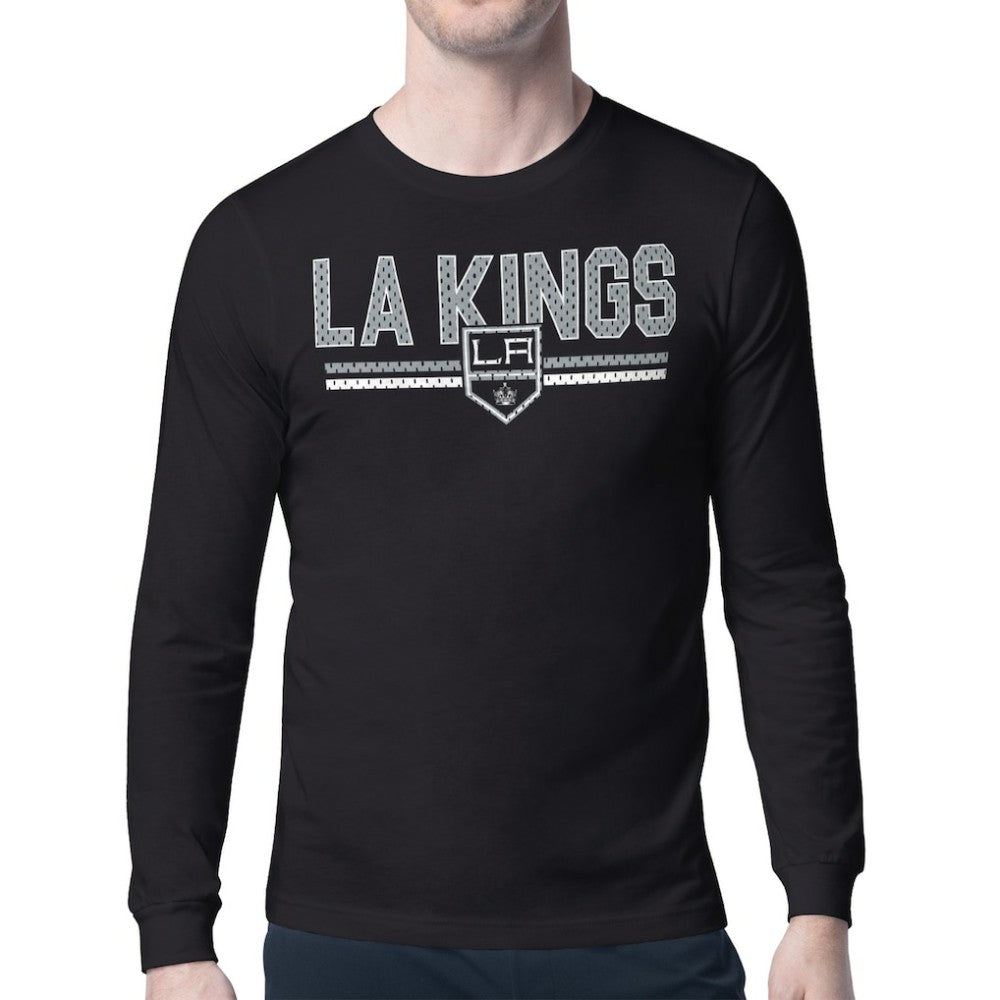 Los Angeles Kings Starter Mesh Look Team Name Long Sleeve T-Shirt Black