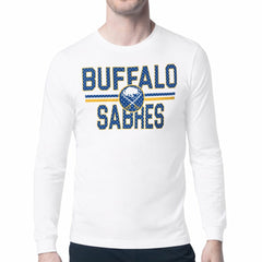 Buffalo Sabres Starter Mesh Look Team Name Long Sleeve T-Shirt White