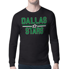 Dallas Stars Starter Mesh Look Team Name Long Sleeve T-Shirt Black
