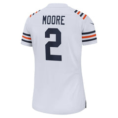 D.J. Moore Chicago Bears Women's Alternate Game Jersey - White