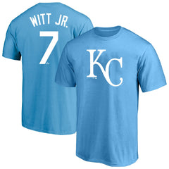 Bobby Witt Jr. Kansas City Royals Big & Tall Name & Number T-Shirt Royal