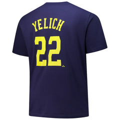 Christian Yelich Milwaukee Brewers Big & Tall Name & Number T-Shirt Navy
