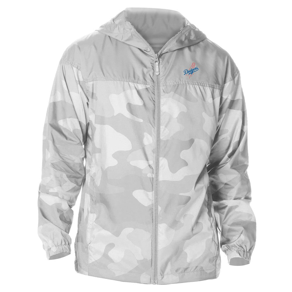 Los Angeles Dodgers Camo Flash Challenger Full-Zip Windbreaker Jacket Gray | Columbia