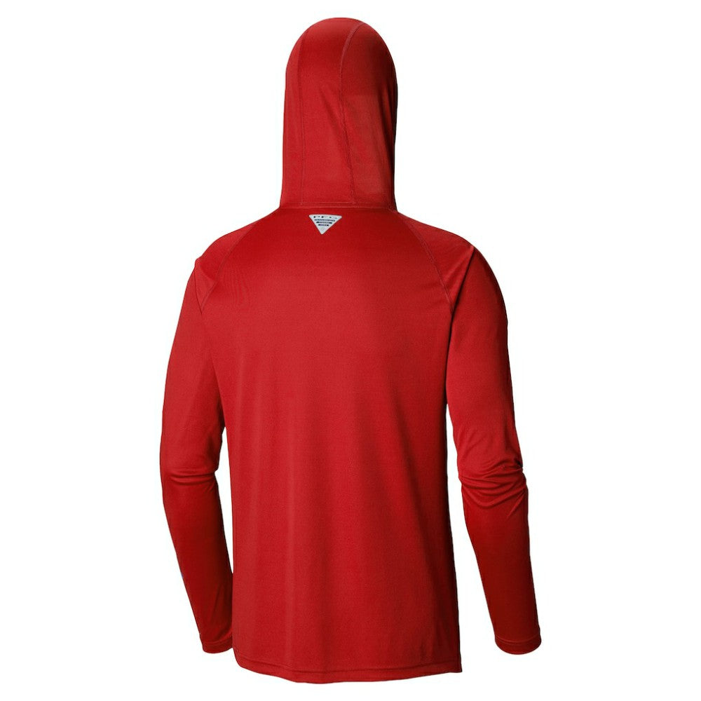 Philadelphia Phillies Omni-Wick Terminal Tackle Raglan Long Sleeve Hoodie T-Shirt Red | Columbia