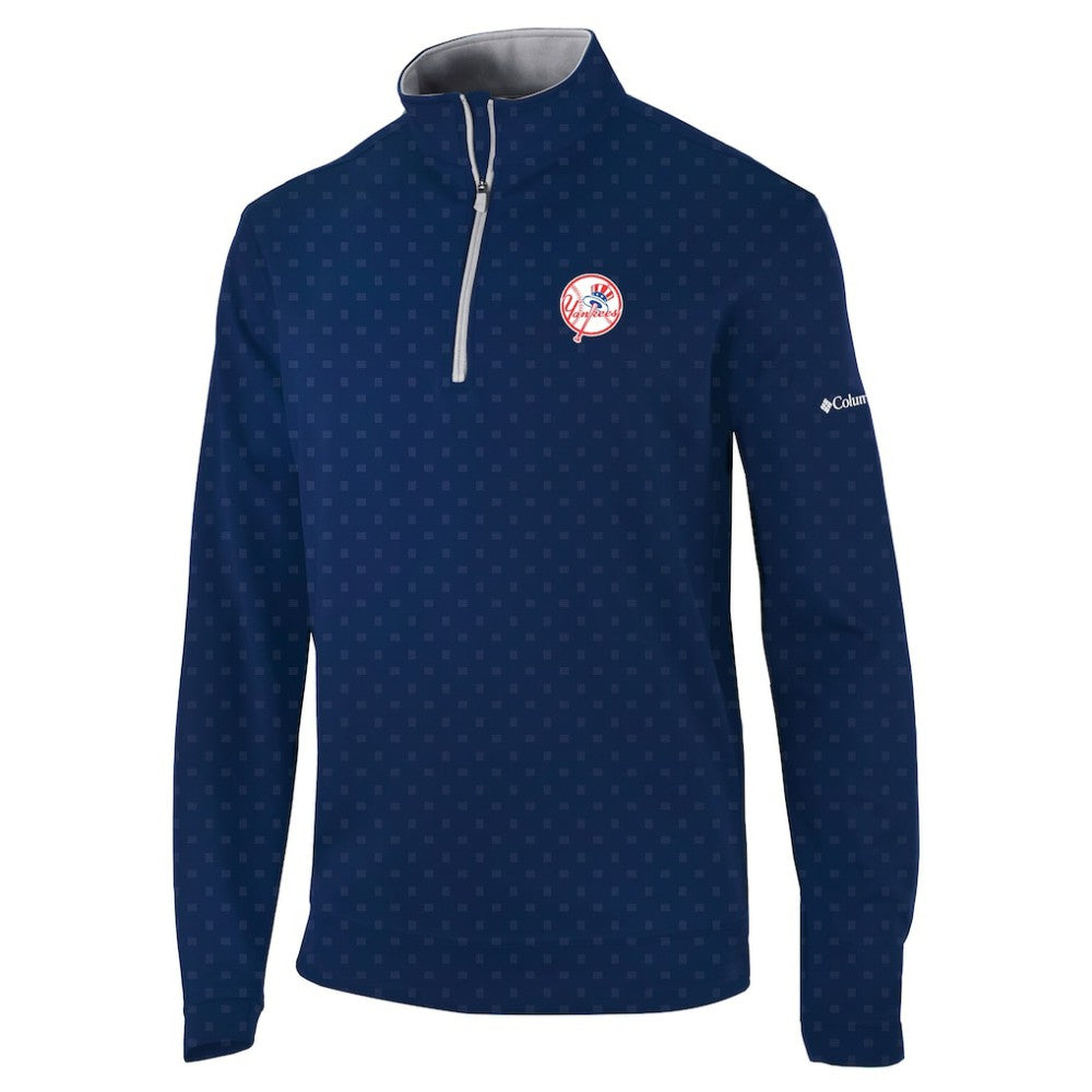 New York Yankees Wickham Hills Omni-Wick Quarter-Zip Jacket Navy | Columbia