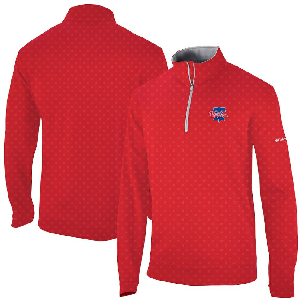 Philadelphia Phillies Wickham Hills Omni-Wick Quarter-Zip Jacket Red | Columbia