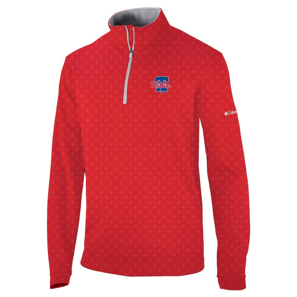 Philadelphia Phillies Wickham Hills Omni-Wick Quarter-Zip Jacket Red | Columbia