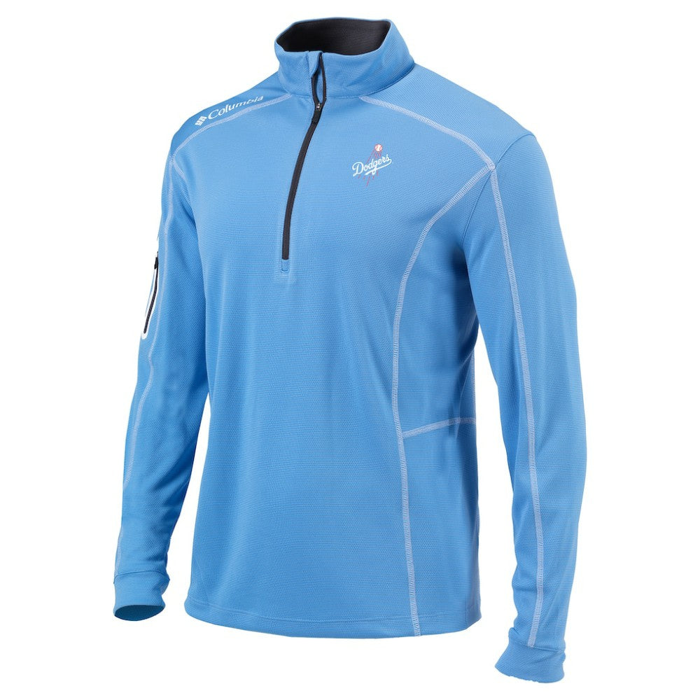 Los Angeles Dodgers Omni-Wick Shotgun Quarter-Zip Jacket White | Columbia