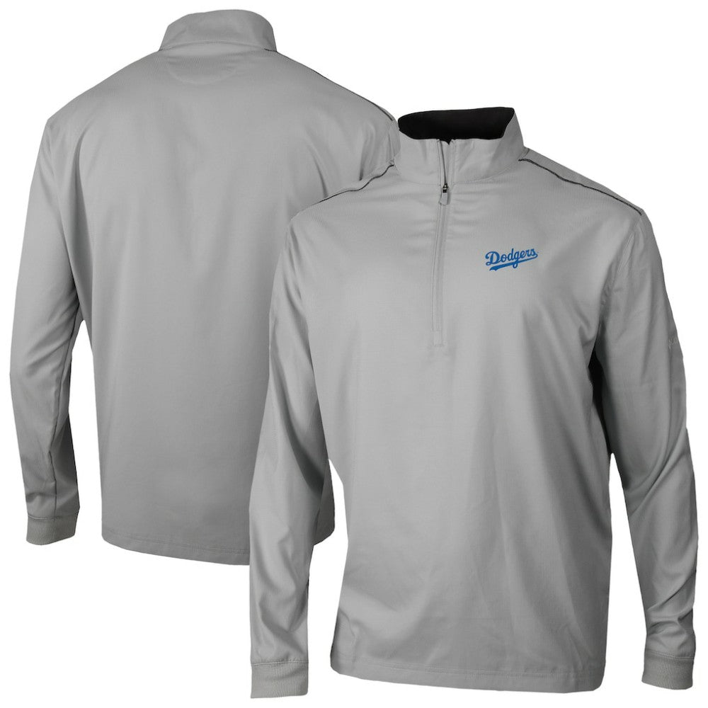 Los Angeles Dodgers Omni-Wick Bogey's Paradise Quarter-Zip Top Gray | Columbia