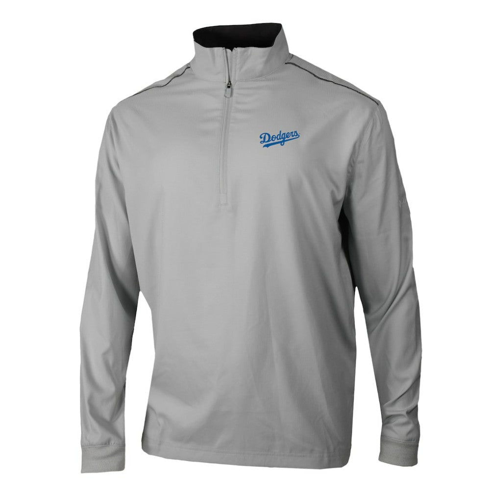 Los Angeles Dodgers Omni-Wick Bogey's Paradise Quarter-Zip Top Gray | Columbia