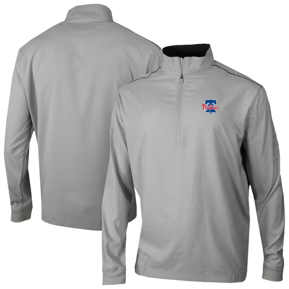 Philadelphia Phillies Omni-Wick Bogey's Paradise Quarter-Zip Top Gray | Columbia