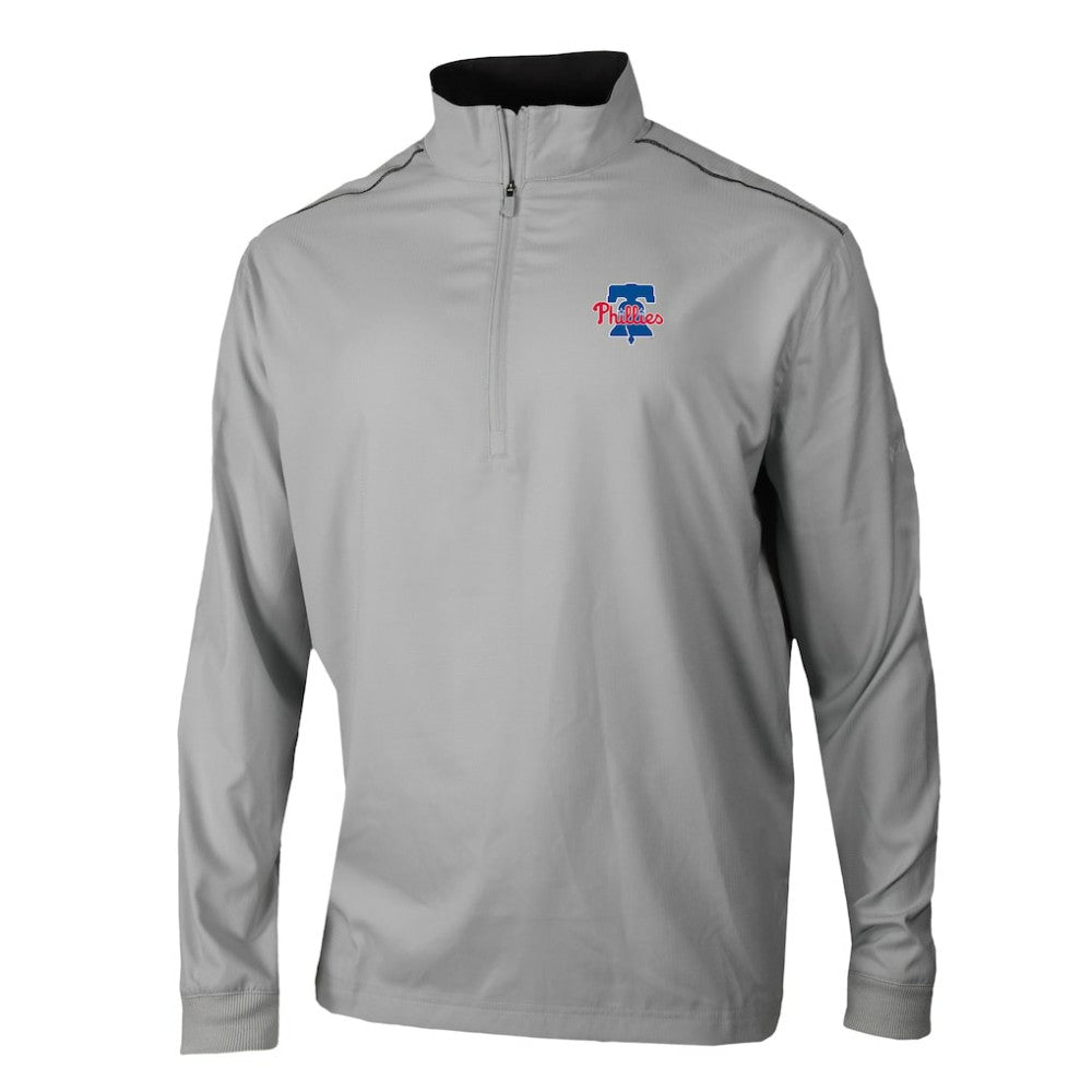 Philadelphia Phillies Omni-Wick Bogey's Paradise Quarter-Zip Top Gray | Columbia