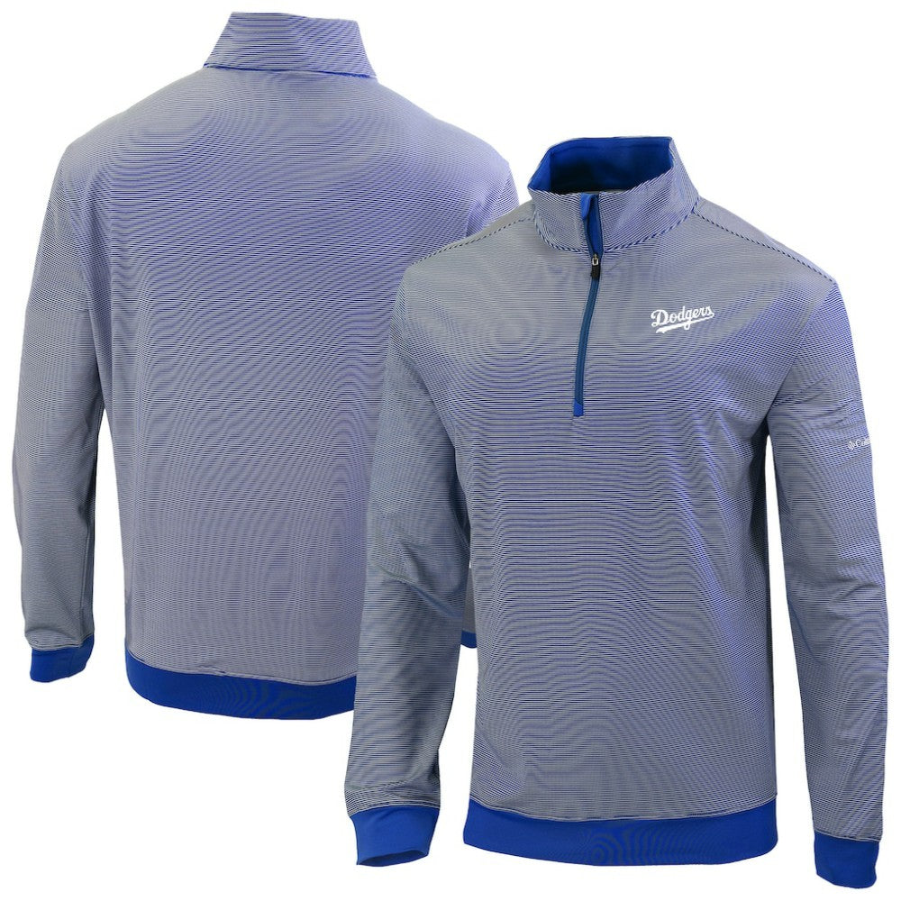 Los Angeles Dodgers Omni-Wick Even Lie Quarter-Zip Pullover Top Royal | Columbia