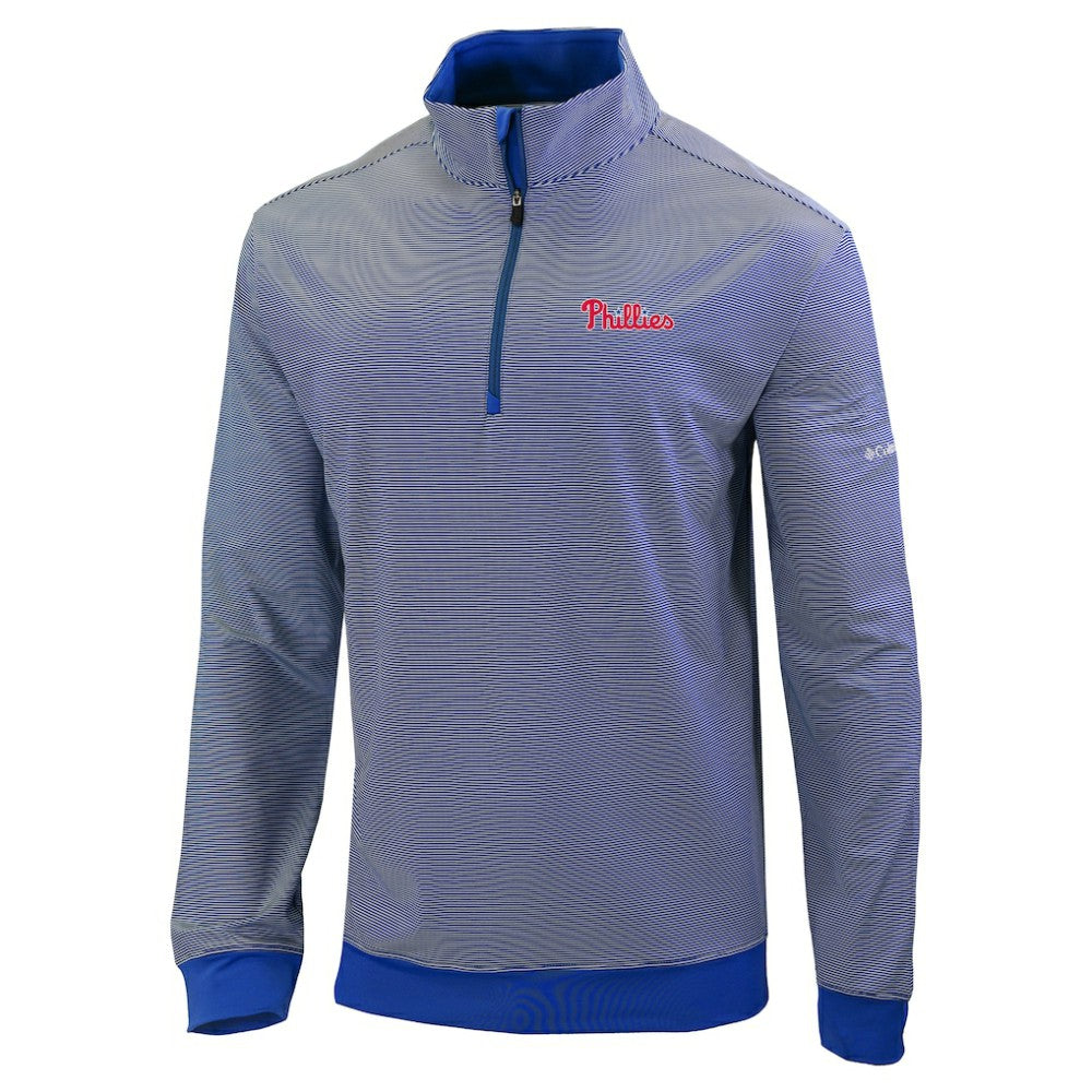 Philadelphia Phillies Omni-Wick Even Lie Quarter-Zip Pullover Top Royal | Columbia