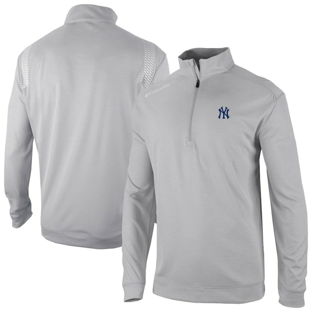 New York Yankees Oakland Downs Omni-Wick Quarter-Zip Top Gray | Columbia