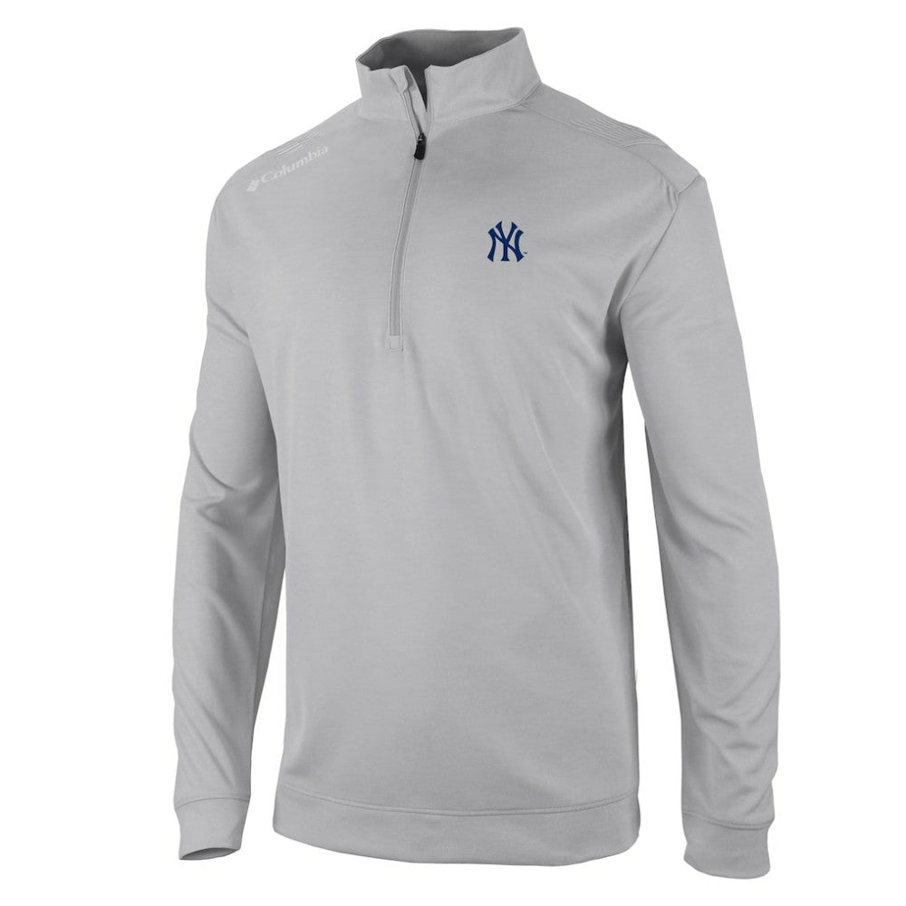 New York Yankees Oakland Downs Omni-Wick Quarter-Zip Top Gray | Columbia
