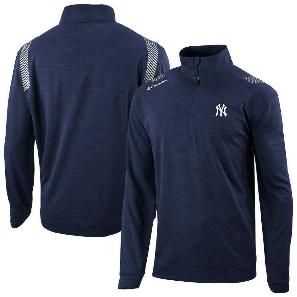 New York Yankees Oakland Downs Omni-Wick Quarter-Zip Top Navy | Columbia