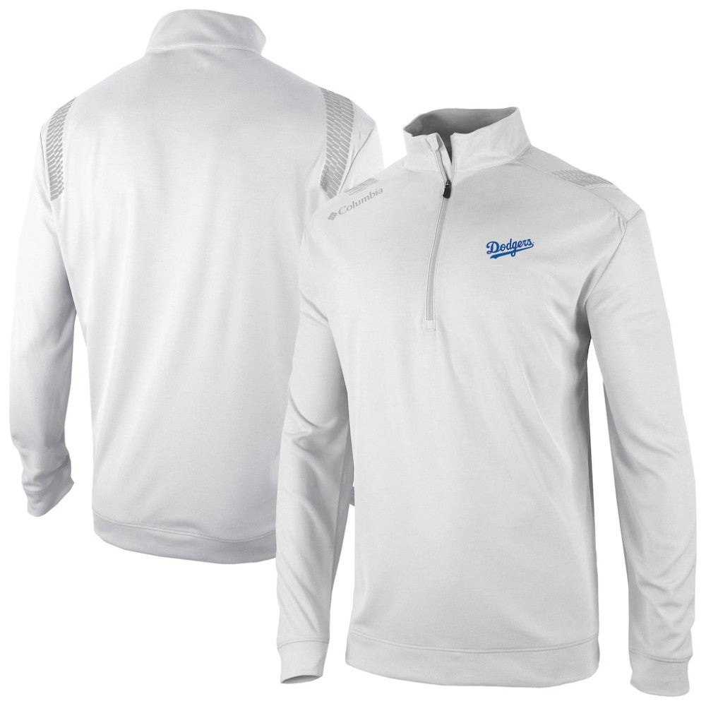 Los Angeles Dodgers Oakland Downs Omni-Wick Quarter-Zip Top White | Columbia