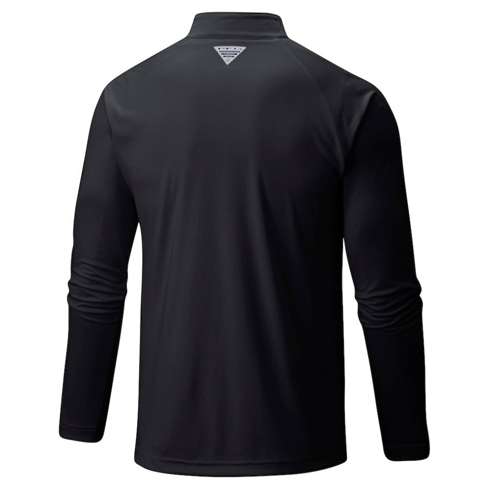 Los Angeles Dodgers Terminal Tackle Raglan Omni-Shade Quarter-Zip Pullover Top Black | Columbia