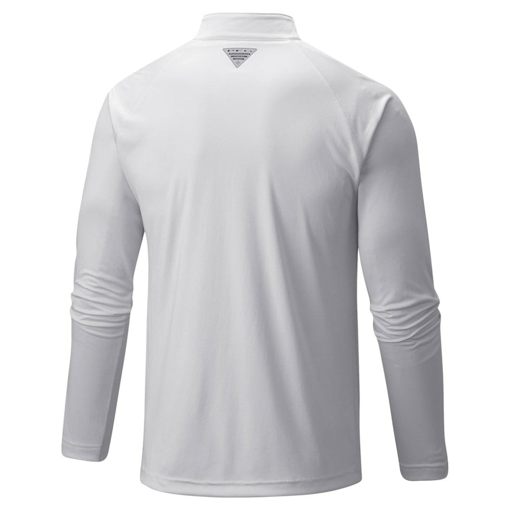 New York Yankees Terminal Tackle Raglan Omni-Shade Quarter-Zip Pullover Top White | Columbia