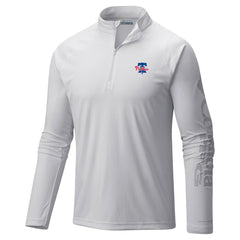 Philadelphia Phillies Terminal Tackle Raglan Omni-Shade Quarter-Zip Pullover Top White | Columbia