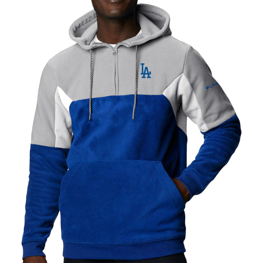 Los Angeles Dodgers Lodge Fleece Quarter-Zip Hoodie Royal | Columbia