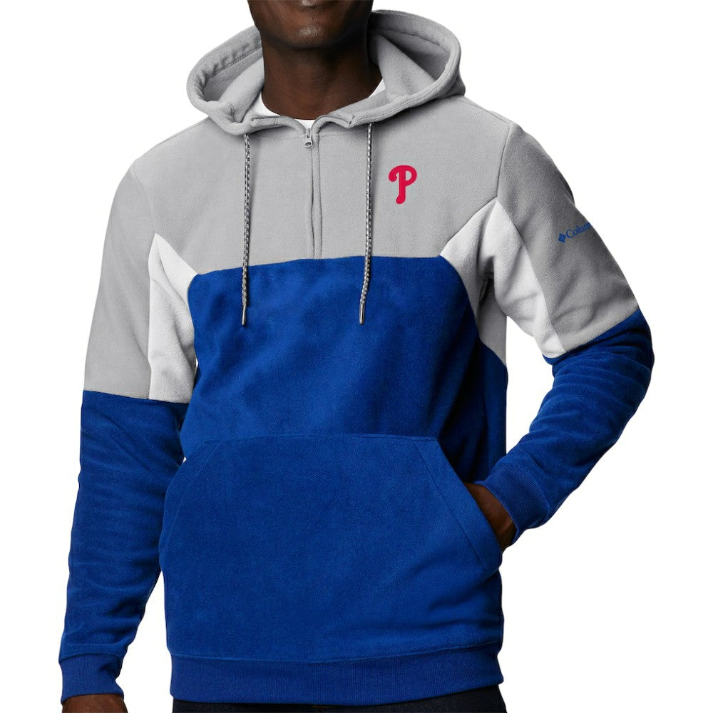 Philadelphia Phillies Lodge Fleece Quarter-Zip Hoodie Royal | Columbia