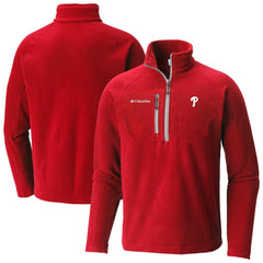 Philadelphia Phillies Fast Trek III Half-Zip Fleece Pullover Red | Columbia