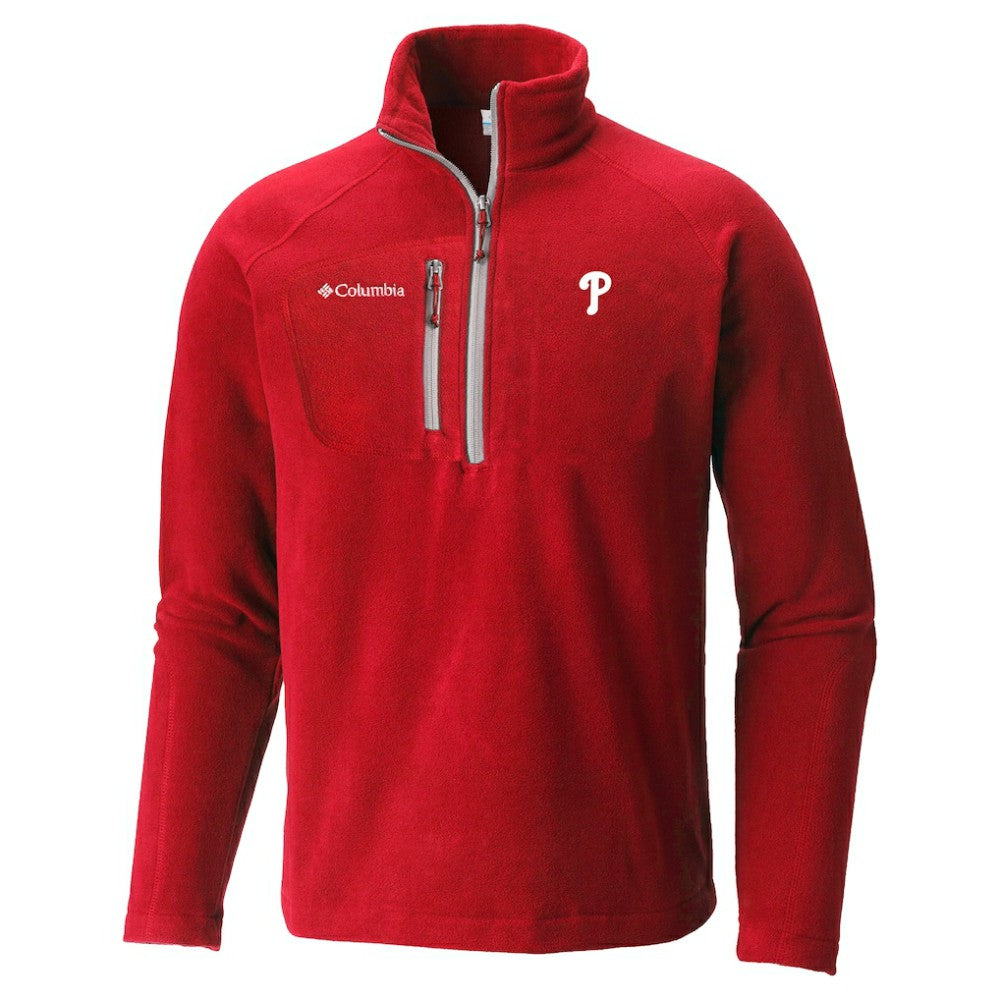 Philadelphia Phillies Fast Trek III Half-Zip Fleece Pullover Red | Columbia