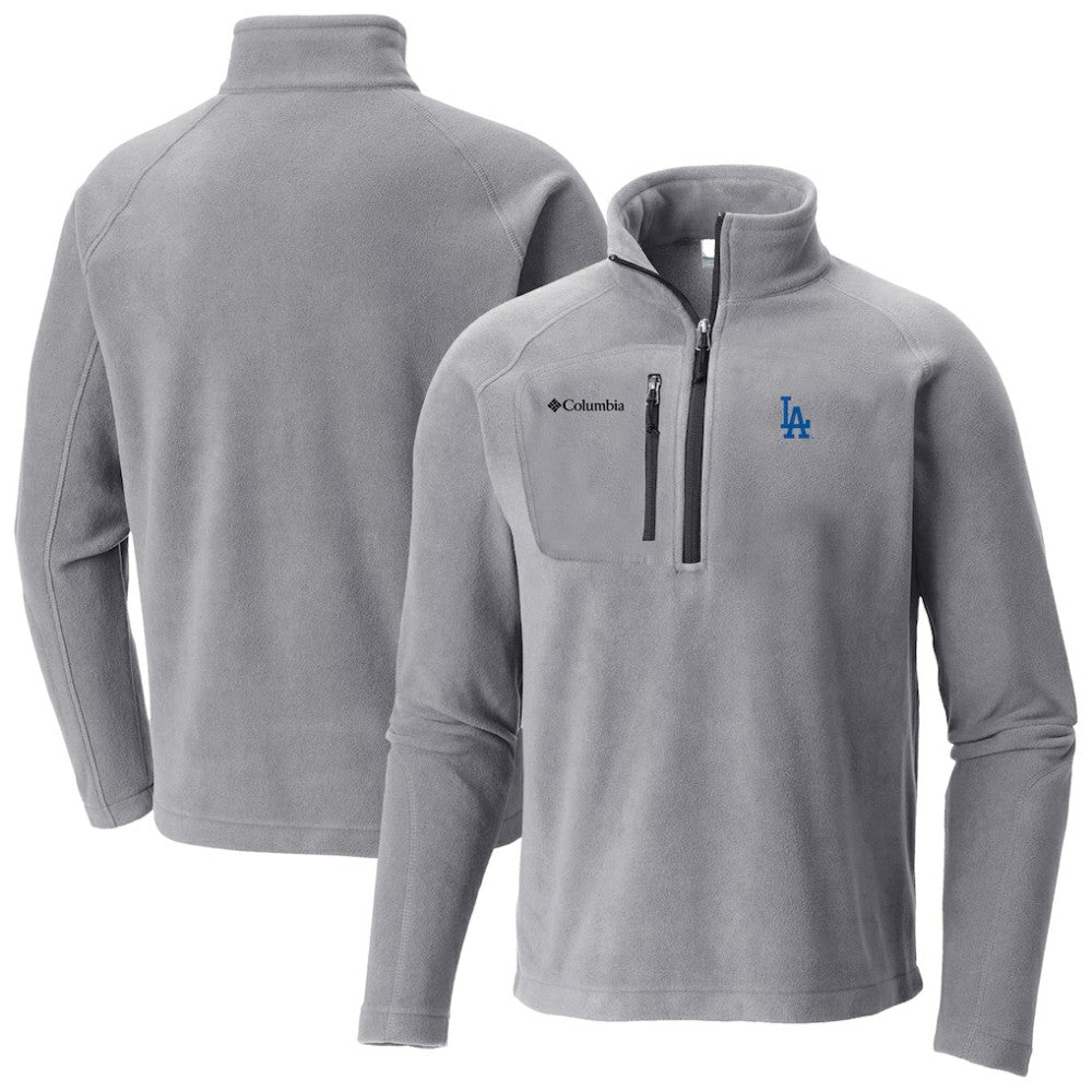 Los Angeles Dodgers Fast Trek III Half-Zip Fleece Pullover Gray | Columbia