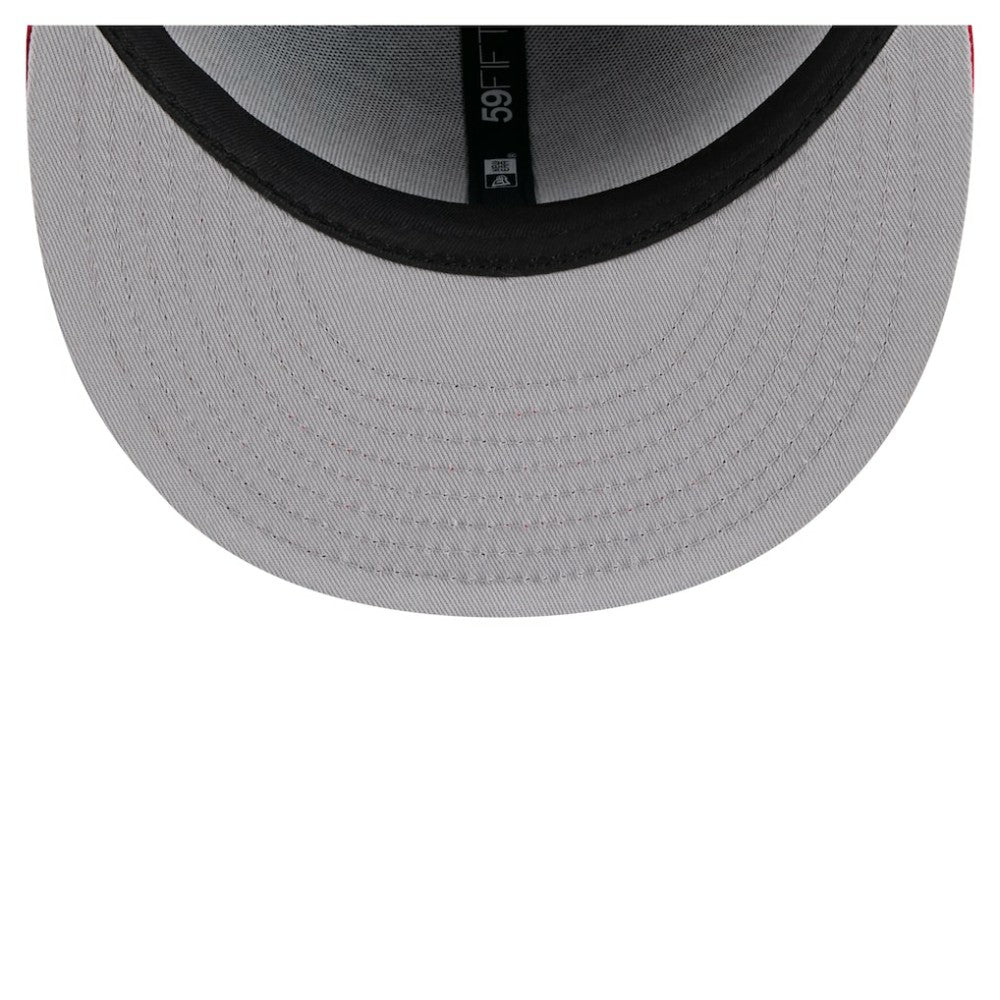 Texas Rangers Retro Pattern 59FIFTY Fitted Hat Royal/Red | New Era