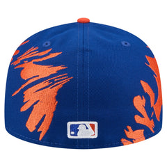New York Mets Retro Pattern 59FIFTY Fitted Hat Royal/Orange | New Era