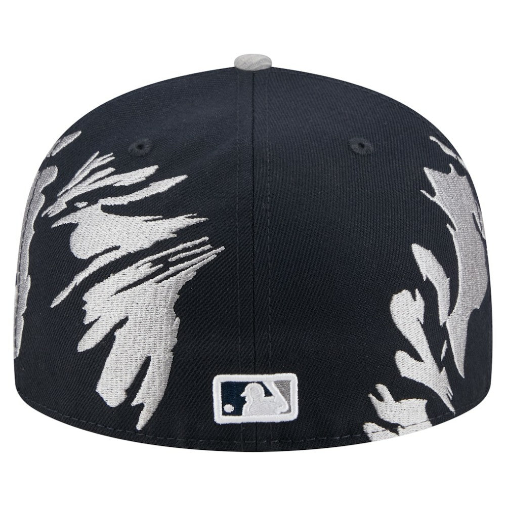 New York Yankees Retro Pattern 59FIFTY Fitted Hat Navy/Gray | New Era