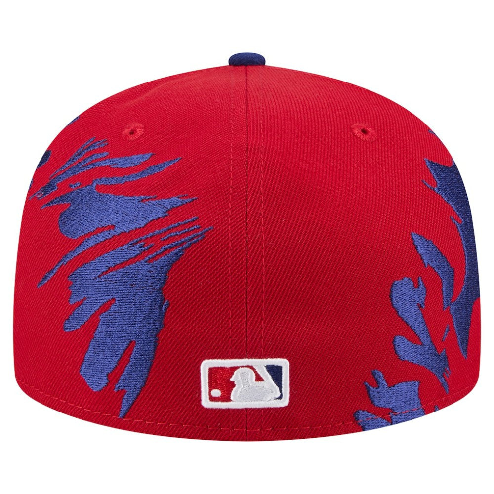 Philadelphia Phillies Retro Pattern 59FIFTY Fitted Hat Red/Royal | New Era