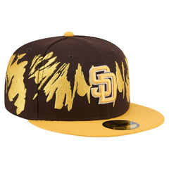 San Diego Padres Retro Pattern 59FIFTY Fitted Hat Brown/Gold | New Era