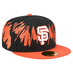 San Francisco Giants Retro Pattern 59FIFTY Fitted Hat Black/Orange | New Era