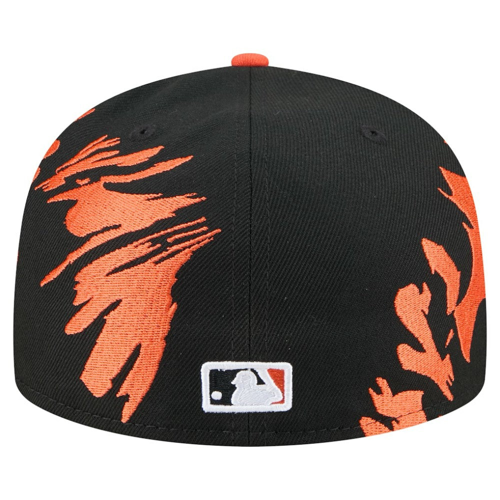 San Francisco Giants Retro Pattern 59FIFTY Fitted Hat Black/Orange | New Era