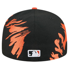 San Francisco Giants Retro Pattern 59FIFTY Fitted Hat Black/Orange | New Era
