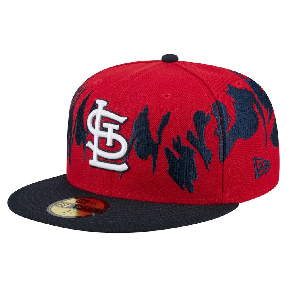 St. Louis Cardinals Retro Pattern 59FIFTY Fitted Hat Red/Navy | New Era