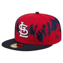 St. Louis Cardinals Retro Pattern 59FIFTY Fitted Hat Red/Navy | New Era