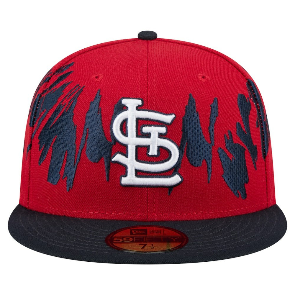 St. Louis Cardinals Retro Pattern 59FIFTY Fitted Hat Red/Navy | New Era